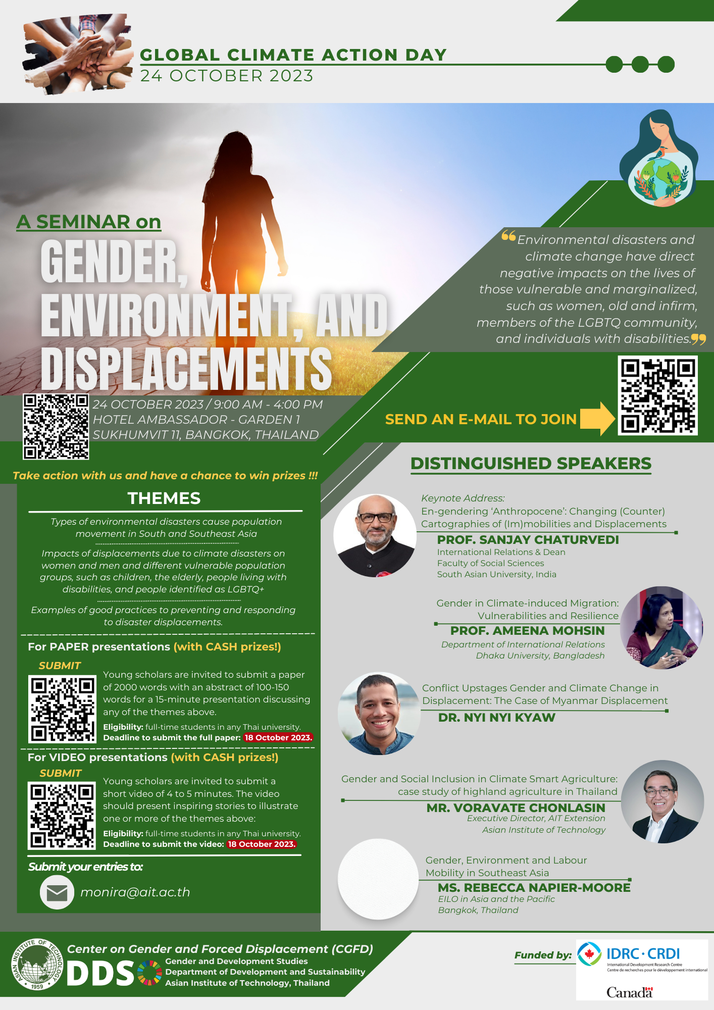 A Seminar on “Gender, Environment, and Displacements”